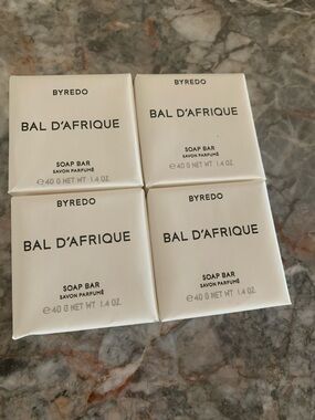 Byredo Bal D'Afrique Soap Bars - Cream White Set of 4